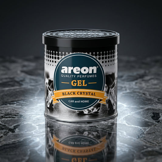 original Areon Black Crystal Gel Air Freshener | Premium Car & Home Perfume