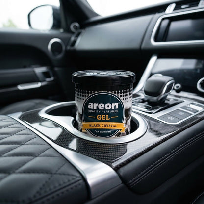 original Areon Black Crystal Gel Air Freshener | Premium Car & Home Perfume